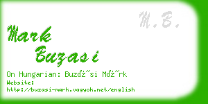 mark buzasi business card